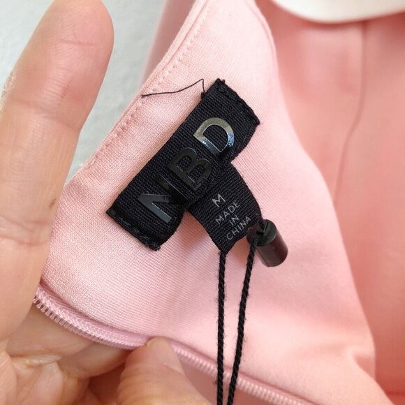 NWT NBD By Revolve Sweetheart Spaghetti Colorblock Gown Dress Medium Size - Picture 7 of 8